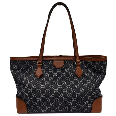 blue Gucci tote bag